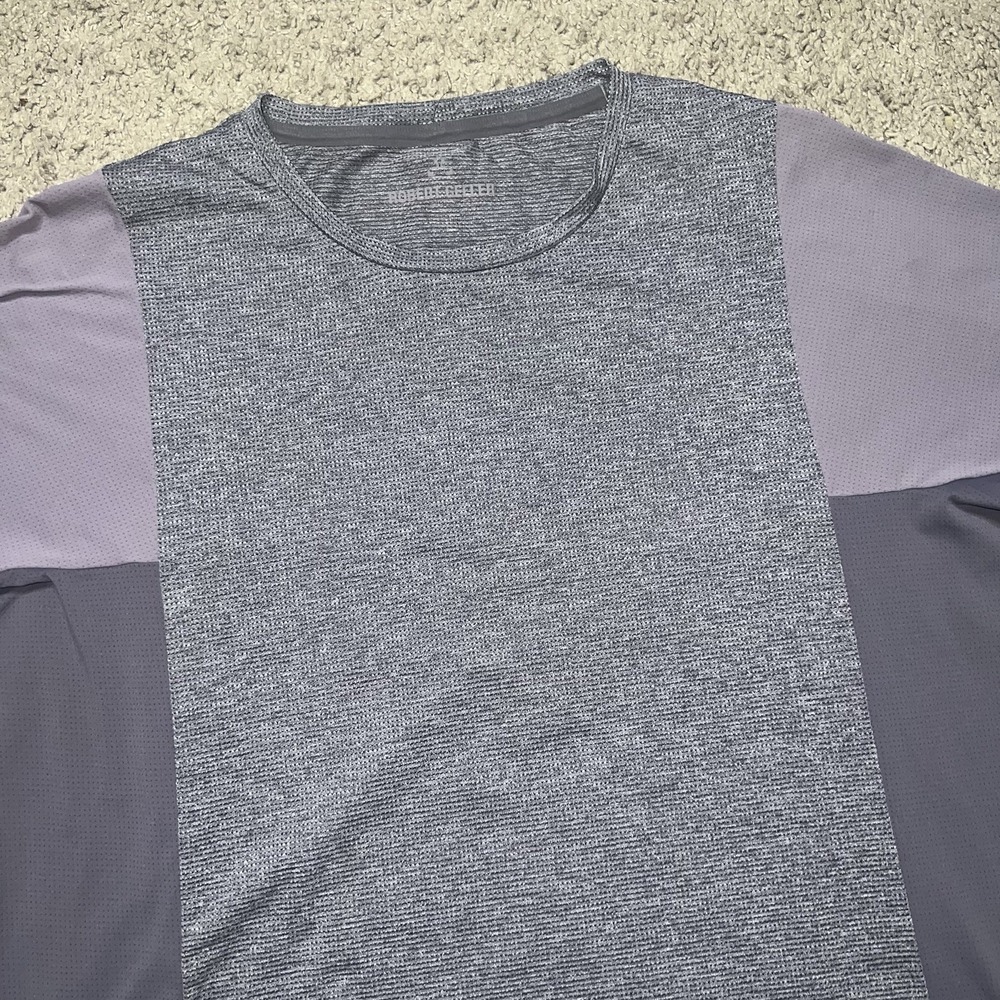Lululemon Shirt Mens L Gray Robert Geller Take The Moment Gym Training